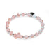 Rosenwasser | Silber | Glühwürmchen-Glaskreuz-Armband